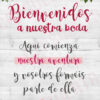 cartel boda