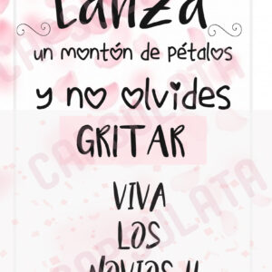 Cartel Lanza pétalos
