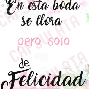 cartel boda
