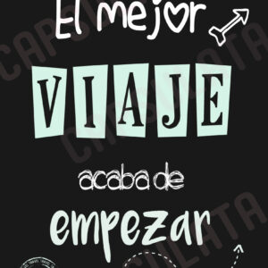 Cartel El mejor viaje acaba de comenzar