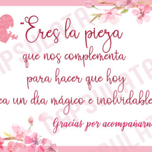 cartel boda