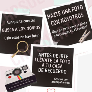 Cartel Polaroid momento foto
