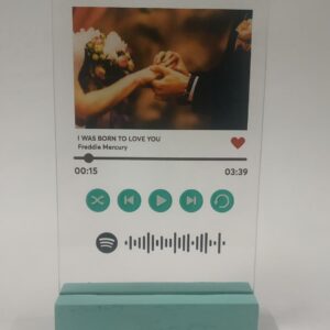 Alternative view of PLACA CANCIÓN PERSONALIZADA SPOTIFY