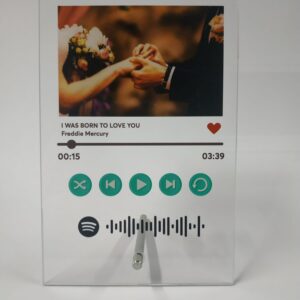 PLACA CANCIÓN PERSONALIZADA SPOTIFY